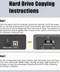 Step-by-step hard drive copying instructions for Slick 5 Bay Hard Drive Dock For 2.5 And 3.5 Inch Ssd And Hdd.