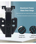 Soft Close Concealed Hinge Set For Cabinets And Cupboards 1 To 3 Pieces Aluminum Frame Glass Doors Hydraulic Buffer