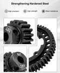 Beefed-Up Hardened Steel 54T Spur Gear 1 Mod And 18T Motor Pinion for Traxxas with high precision and wear resistance details