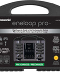 Eneloop Pro High Capacity NiMH Battery Pack Set With Charger And Storage Case Includes 8 AA And 2 AAA Rechargeable Batteries