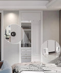 Six Foot Commercial Grade Sliding Pocket Door Hardware Track Kit Top Mount Heavy Duty installed in living room