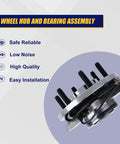 Front Wheel Bearing And Hub Assembly 515117 For 2009 2010 Ford F150 With 6 Lug Studs And ABS Front Position RWD