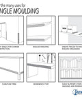 Uses for Black 1x1 Inch Styrene Angle Molding With Even Legs 7/64 Inch Thick (.100) 36 Inch Lengths Pack Of 4 in various applications.