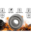 Sealed Deep Groove Ball Bearings 3 By 8 By 4 Millimeter Steel Ten Pack for skateboard wheels and small motors, with durability icons