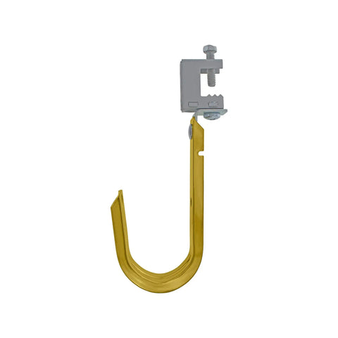 Heavy Duty 2 Inch Metal Cable And Wire Support J Hooks With Swivel Beam Clamp Spring Steel Bolt On 360 Degree Rotation Holds Up To 17 Lbs Great For Low Voltage Cable Management 25 Pack