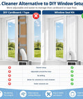 Comparison of DIY vs 200cm Portable AC Window Seal Kit For Casement Crank Skylight And Push Out Windows Waterproof Full Seal Upgrade