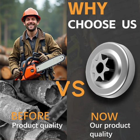 Comparison of Three Eighths Inch 7 Tooth Sprocket Clutch Drum Bearing Kit For Stihl Chainsaws MS series before and after