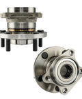 Rear Wheel Bearing Hub Assembly 512449 For Mazda CX-9 2007-2015 - Dual Pack, 5-Lug, OEM-Grade Replacement shown from front and side