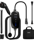 Charge Anywhere Level 1 and Level 2 Portable EV Charger With 25 Foot Cable, 16 Amp Adjustable 12A and 16A, IP66 Weatherproof
