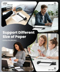 No Brainer Wireless Thermal Printer That Spits Crisp Eight By Eleven Docs Straight From Your Phone Without Inky Mess Sweet For Road Warriors And Campus Crews Needing Fast Prints On The Fly in use with various paper sizes.