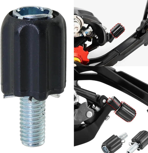 6 Pack M5 Rear Derailleur Barrel Adjusters For Precise Cable Tension, Downtube End Screws, Shift Cable Housing Stop, durable steel and plastic