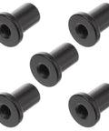 Five Piece Barn Door Track Spacers For Sliding Doors Pack Of Five For Garage And Basement Interior Hardware Replacement shown in black steel