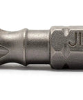 Close-up of JIS 2 bit from Pro Grade JIS Screwdriver Impact Bit Set Eight Piece With No 2 And No 3 Short And Long Bits For