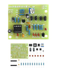 Beginner Friendly Soldering Practice Kit With Multiplex Waveform Generator Plug In Circuit Board Learn Soldering Skills Includes 29 Components And 17 Plug In Parts For Hands On Electronics Projects displayed on green PCB