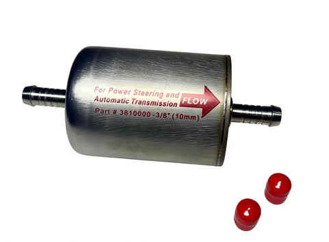 Three Eighths Inch Magnetic Inline Automatic Transmission And Power Steering Filter Replacement For Most Rides And Light Trucks
