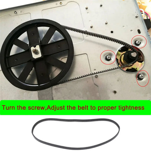 Durable 175 Teeth 525mm Bread Machine Transmission Belt installed for smooth power transmission