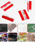 Clear Acrylic Self Adhesive Hinges 2.5 By 1.5 Inch 4 Pack For Crafts Aquarium Lids And Furniture Transparent Continuous Piano Hinge For Easy DIY Repairs And Quick Mounting, shown in various uses and installation examples