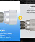 Comparison of Three Quarter Inch NPT Ports Hydraulic Flow Control Needle Valve 5800 PSI with competitor's product.