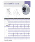 Thin Magnetic Powder Brake 3Nm And 6Nm 24V Linear Brake with technical specifications and diagrams for CNC machines PB B3 Series