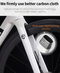 Carbon Siber Road Bike With Ultegra Di2 8170 Wireless Shifting carbon fiber frame detail showing multi-layer stacking process