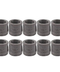 10 Pack Black Malleable Iron Pipe Fittings One Half Inch Couplings For DIY Pipe Furniture And Industrial Plumbing Projects Heavy Duty Durable Great For Wall Lamps And Shelves Decor Supplies