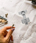 Two Pack Soft Close Cabinet Hinges Concealed For Wardrobes And Furniture with screws and assembly instructions on paper