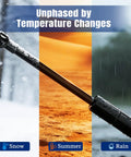 28 Inch Gas Struts 200 Pounds With 10Mm Ball Studs Pair displayed with snow, sand, and rain, showcasing temperature resilience.