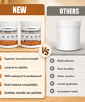 Comparison of Tough As Nails Epoxy Wood Putty And Hardener Blend Two Part Formula against other wood fillers.