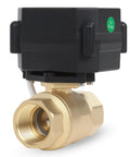 1 Inch Motorized Brass Ball Valve Full Port With Auto Return 2 Wire Electric Water Valve 9 24V AC DC