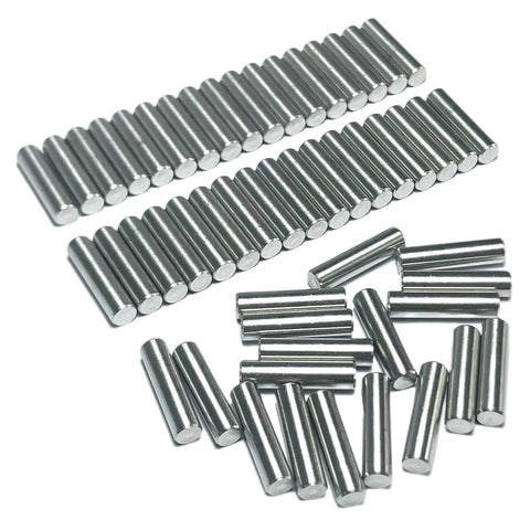 52-Piece 5mm x 20mm Dowel Pins Stainless Steel 304 Shelf Pegs for Wood Furniture and Beds M5 Pins With Tight Tolerances