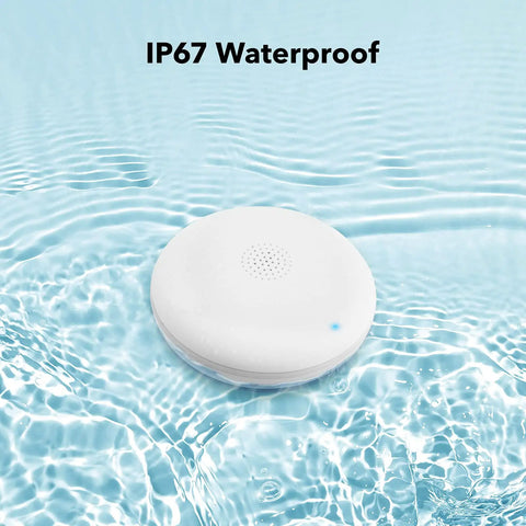 Smart Water Leak Detector 2 Pack With WiFi Alerts And 75 DB Alarm for Instant App Notifications Battery Included waterproof design