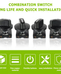 Rotary Switch Four Position Three Speed Power Selector With Knob For Heaters And Equipment 13A 125V 10A 250V Pack of Two