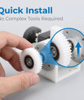 Hand installing Durable Nylon Gear Clutch 36 Tooth Motor Gear for road motors with easy installation feature