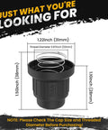Diagram of AA Battery Push Button Igniter Cap Replacement With Spring For Gas Grills And BBQs, showing dimensions.