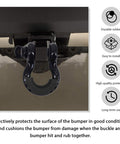 2 Pack D Ring Shackle Isolators Kit With Washers For Standard Three Quarter Inch Shackles Rubber Shackle Isolators on bumper