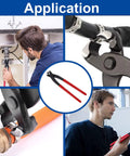 9 Inch Ear Clamp Pliers Hose Clamp Crimping Tool Carbon Steel Pinch Clamp Plier Install Remove Clamp Nail Puller Tool application