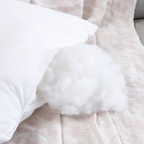 Close-up of 18x18 inch waterproof pillow insert with plush inner fill for Pack Of 4 Outdoor Pillow Inserts Waterproof 18x18 Inch Square Cushions For Patio Garden Bed Sofa Couch Cozy Plush Inner Fill No Covers Included Great For Patio Or Garden Decor Weatherproof All Season Comfort.