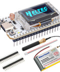 Top Shelf Esp32 S3 LoRa V3 Module Board Packing Rad Sx1262 Long Range Radio And Tough 3000Mah Battery with OLED panel.