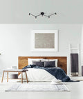 Tempo Foldable Track Lighting Bar With 4 Pivoting Joints In Matte Black Finish 5 Light Adjustable Track Light in bedroom