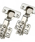 35mm Concealed Cabinet Hinges 2 Pack For Full Overlay Frameless Cabinets Rust Resistant Nickel Plated Cold Rolled Steel Built To Last