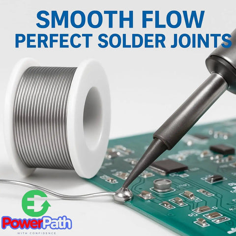 Rosin Core Tin Lead Solder Wire For Electrical Soldering 0.75mm Diameter 50g Spool being used on PCB board