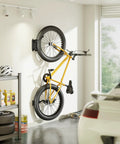 Fat Tire Bike Wall Mount Swivel Hanger Holds 4.5 Inch Wide Tires Up To 77 Lbs in garage with car and bike storage