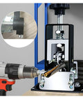 No Sweat Heavy Duty Wire Stripper Tool for Electricians and Tradesmen, showing drilling into a cable with precision.