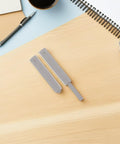 Push To Open Cabinet Latch Set 4 Pack No Hassle Handleless Modern Plastic Rebound Hardware for Kitchen Cabinets shown on table