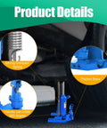 Detailed view of the Badass Heavy Duty Hydraulic Toe Jack showing strong compact spring and thickened base for stability.