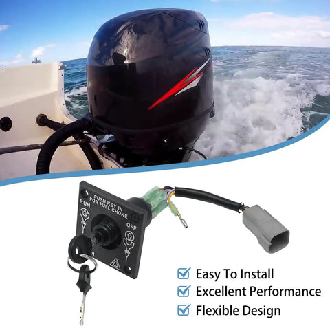 Boat Kill Switch Outboard Ignition Switch Replacement For Johnson BRP Evinrude Boat Motor With Keys And Lanyard