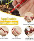 Instruction steps for using a 12 Hole Digger Seed Spreader 7 Piece Seed Sowing Dispenser Set Tiny Handheld Seed Planter For Small Seeds