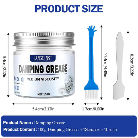 High-Performance Medium Viscosity Damping Grease For Washing Machines, Suspension Rods, Toilet Shock Absorbers, Optical Instruments Kit