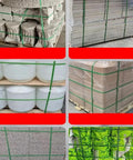 Pallets secured with 74 Inch Flexible Pallet Strap Feeder For Half To Three Quarter Inch Poly Strapping Easy Pallet Threading Tool