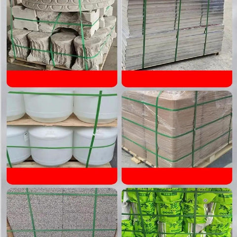 Pallets secured with 74 Inch Flexible Pallet Strap Feeder For Half To Three Quarter Inch Poly Strapping Easy Pallet Threading Tool